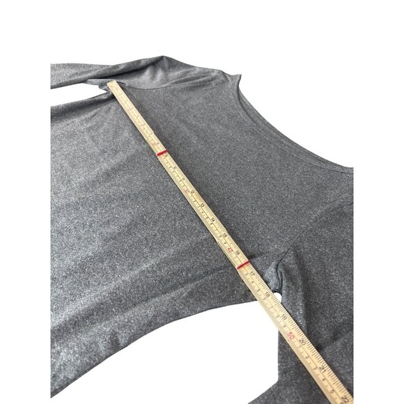 Shein L Silver Shimmer Long Sleeve Womens Top Polyester/Elastane - Picture 9 of 10